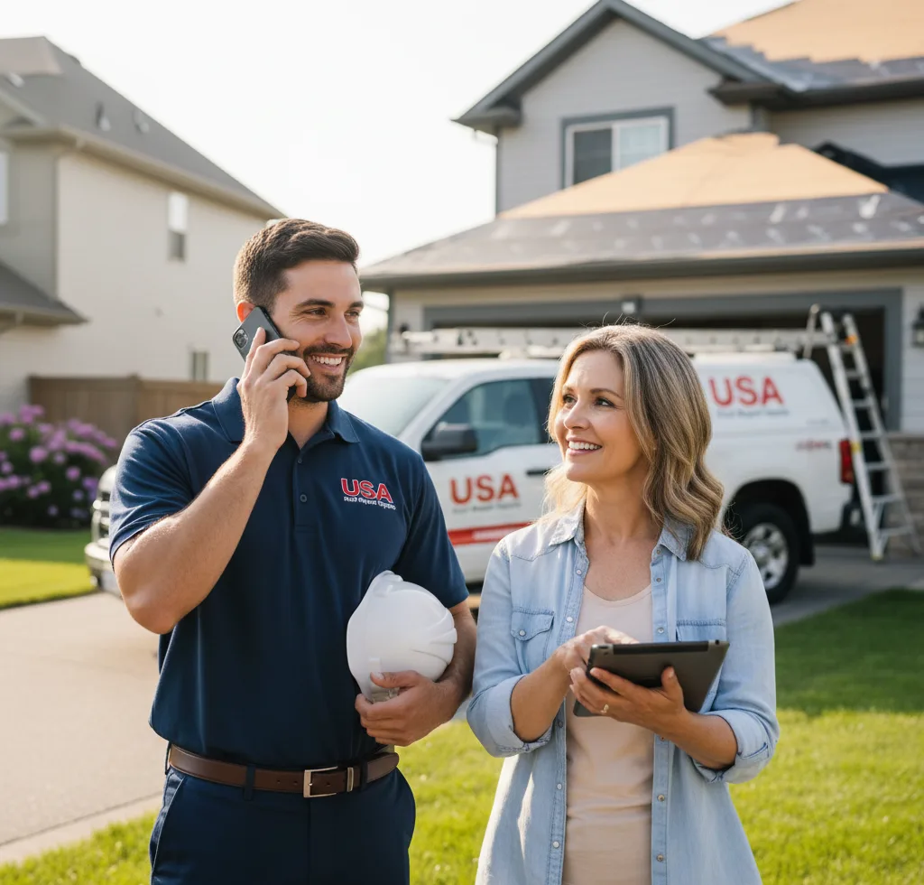 USA Roof Repair Experts customer support in Danese
